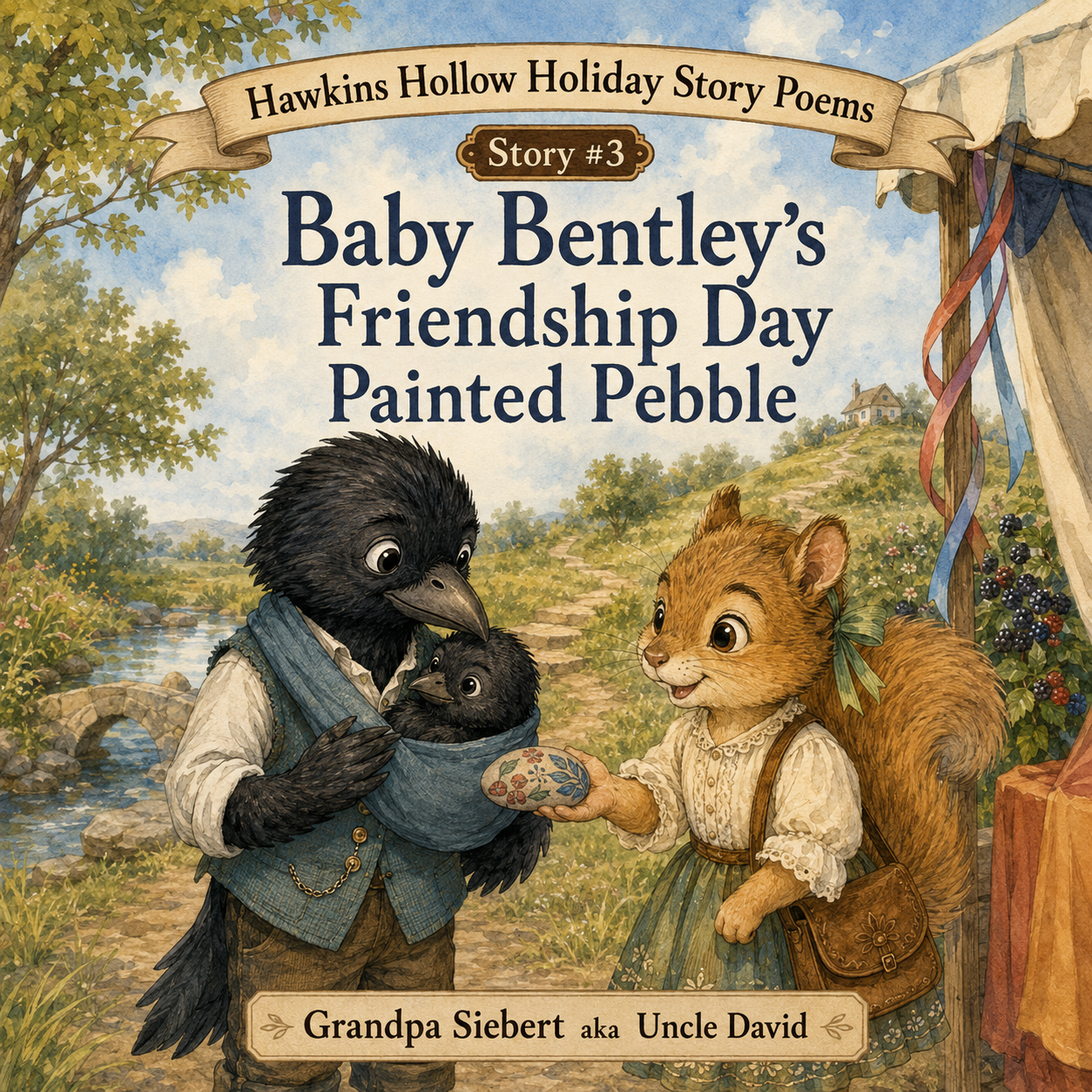 Cover image for Baby Bentley’s Friendship Day Painted Pebble